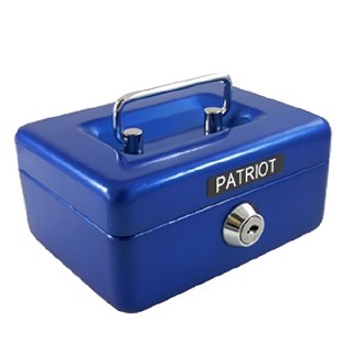 愛國者 迷你手提現金箱, 尺寸125 x 95 x 60mm, 金屬材質, 附鑰匙x2