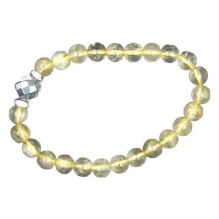 磁石鈦晶晶鑽圓珠手鍊，水晶材質，台灣產, 5g