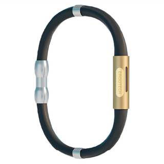 Ergotech 人因科技 Anion 負離子能量矽膠手環 黑色, 2000單位以上負離子 親膚抗敏 柔軟耐拉扯, 1條