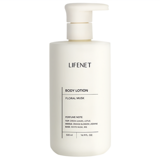 LIFENET 香氛身體乳液，花香麝香, 500ml, 1瓶