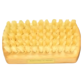 fA brushes 森詠木香德國製原木白豚鬃手部雙足清潔按摩刷, 原木色, 1個, 1入