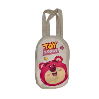 Disney 迪士尼塗鴉風帆布水壺袋 14.7 x 22cm 3歲以上, 熊抱大臉, 1個