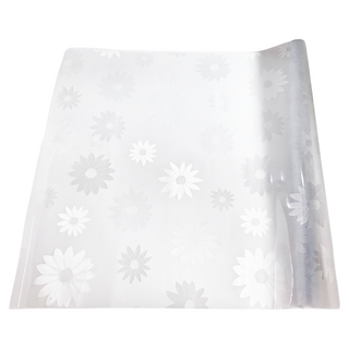 防窺抗UV無膠玻璃靜電貼 小雛菊 透明色, 靜電小雛菊 透明色