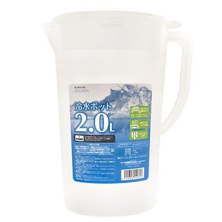 PEARL LIFE 珍珠金屬 日本製冷水壺, 透明色, 2L, 1個, 2L