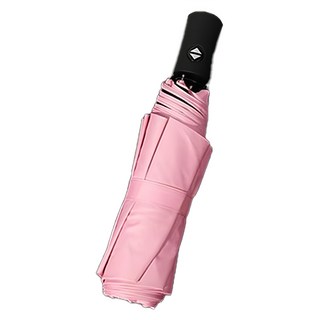 KissDiamond 自動開收黑膠晴雨傘 2支 高質感大傘面 UPF50+防曬 輕巧好收納 傘面展開107公分, 粉色