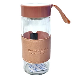 INS風玻璃水杯, 粉色, 6.5x18cm, 480ml, 1個