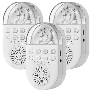 便攜式白噪音安撫除噪助眠儀 24首經典音樂 LED小夜燈 冷暖燈切換 定時功能 附便攜掛繩、USB線, Q8-02, 3個
