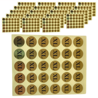 華麗牌 尺寸標籤 WL-3413 420張 / 包, 20包, 金 + 黑