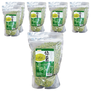 茂喜食品 進口嚴選綠豆 真空包裝, 600g, 6包