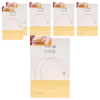 NARUKO 牛爾 京城之霜 台灣公司貨 雙C光透美白面膜 25ml, 3片, 6盒