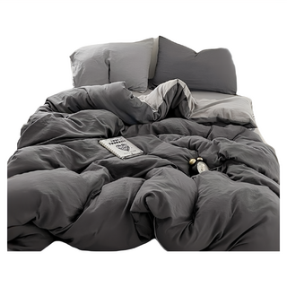 柔軟微皺水洗棉單人床包3件組