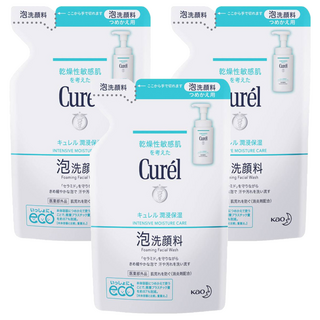 Curel 珂潤 潤浸保濕 洗顏慕絲 補充包, 130ml, 3包