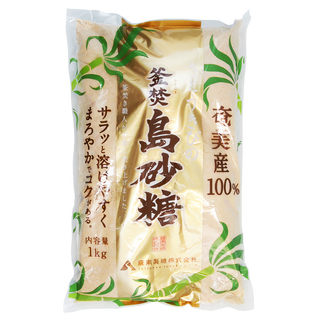 薩南製糖 釜焚 島砂糖 1kg, 奄美產100%, 1包