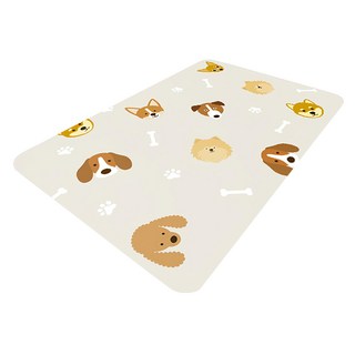 FAmILyLIFE 生活 硅藻泥快速吸水防滑腳踏墊 720g, A-087-10 淘氣小狗