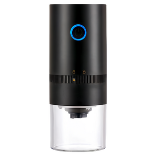 便攜式咖啡磨豆機, 1250mAh電池, 多檔位粗細度調節, 黑色, 120ml, 1台