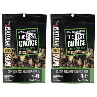 NATURAL FARM 自然牧場 紐西蘭天然零食 100g 高蛋白 無麩質, 2包, 牛肚