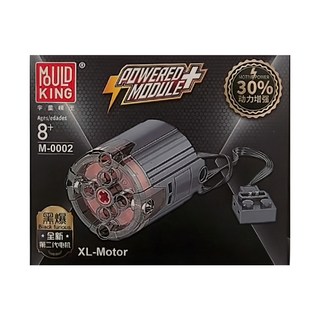 MOULD KING 宇星模王 黑爆馬達 積木 XL-Motor, 黑色, 1個
