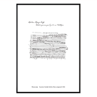 跳動的樂譜 手稿樂譜 Sorabji Archive 1933年, 黑色