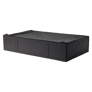 好物良品 牛津布玩具衣服床底收納箱 大款(93 x 55 x 19cm) 黑色, 1個