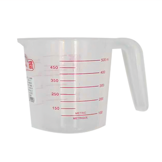 TRIARROW 三箭牌 PP耐熱量杯 3個套裝 最高耐熱80°C 500CC, 透明色, 1組