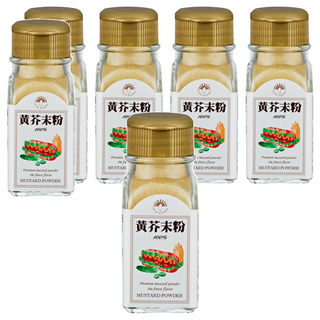 新光洋菜 黃芥末粉 適用於調製各式沙拉醬、沾醬或用於美式料理, 30g, 6罐