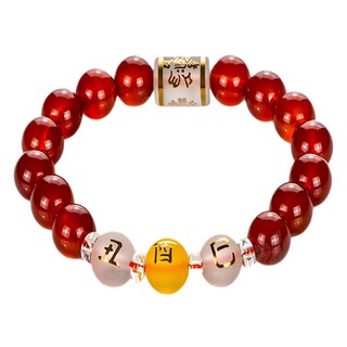 馥瑰馨盛 女款 瑪瑙手鍊 圓珠10mm 手圍約16cm, 蛇雞牛巳酉丑, 1條