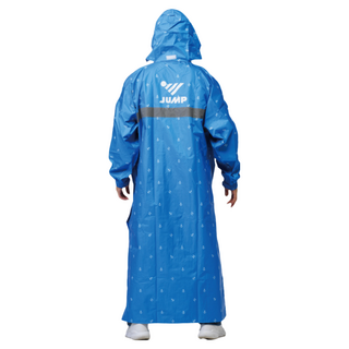JUMP 將門 側穿升級版套頭風雨衣，雙手袖雙蓋片PLUS+，專利側穿設計，隱藏式收納雨帽，高標準耐水壓布料, 2XL, 天空藍