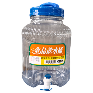 金晶 飲水桶 PET塑膠桶, 9L, 1個