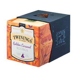 TWININGS 唐寧茶 鉑金系列 琥珀焦糖博士茶 大葉茶包 無咖啡因, 2.5g, 15包, 1盒