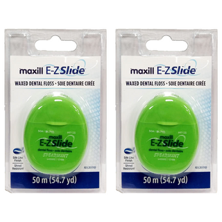 maxill 美適 E-Z Slide 微蠟潔牙線 (薄荷), 50m, 1個, 2個