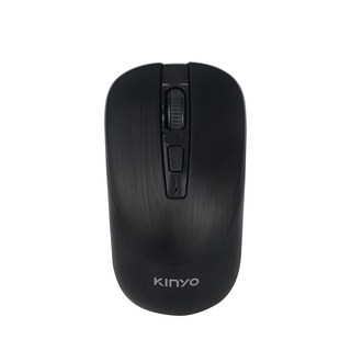 Kinyo 2.4GHz 無線靜音滑鼠 GKM-539, 黑色
