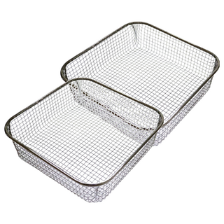 CCHING 青青文具 鐵藝方形置物籃 CZ-650B, 20 x 20 x 5.3cm, 黑色, 2個