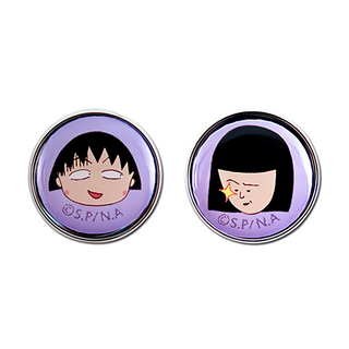 Miravivi 櫻桃小丸子 口罩香氛釦 Set 小玉, 藍色, 紫色, 1組