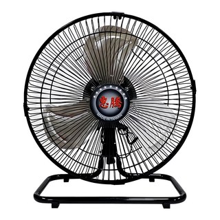 惠騰家電 10吋鋁葉工業桌扇 FR-108 附有提把 方便移動 重量輕, 黑色