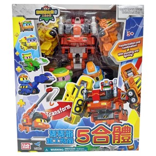 MATTEL 美泰兒 幫幫龍重工先鋒5合體, 1盒