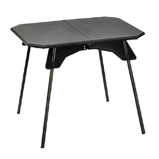 台灣 JiNDO 戶外露營 可擕式輕量化野餐桌 雙人 黑色 48cm