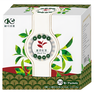 歐可茶葉 冷泡茶 蜜香紅茶 3g x 30包 台灣產, 1盒