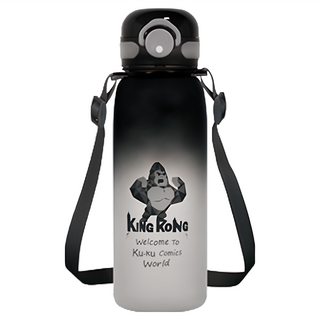 KU.KU Duckbill 酷咕鴨 彈蓋鎖扣漸變水壺 700ml, 夜黑金剛, 1瓶
