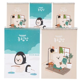 Tamsaa 厚款綜合筆記本, 5本, 多色組合