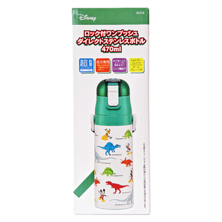 Skater 不鏽鋼保溫水壺 SDC4, 米奇與恐龍, 470ml, 1個