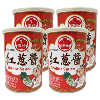 牛頭牌 紅蔥醬, 選用進口芥花油, 無動物油脂, 不添加防腐劑、人工色素, 360g, 4罐