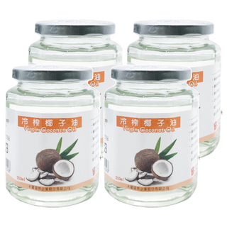 Bakerking 卡羅 冷榨椰子油 350ml, 4罐