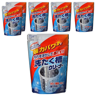 第一石鹼 洗衣槽清潔劑補充包, 強力洗淨除菌消臭, 適用不鏽鋼及塑膠內槽, 250g, 6包