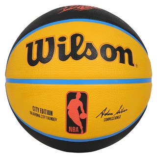 Wilson NBA城市系列 24~25 雷霆 橡膠籃球 WZ4033921XB7, 1個