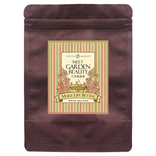 GreenMarket 菓青市集 三花美妍茶三角茶包 玫瑰/菊花/桂花 無咖啡因, 1.5g, 10個, 1包