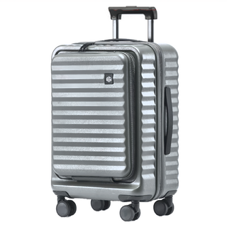 KOLKO 前開行李箱, 聚碳酸酯PC材質, 20吋/24吋/28吋, 星灰銀, 1個
