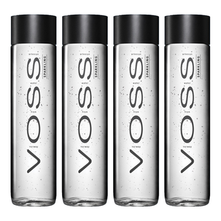 VOSS 芙絲 挪威天然氣泡礦泉水 玻璃瓶裝 800ml, 375ml, 4瓶