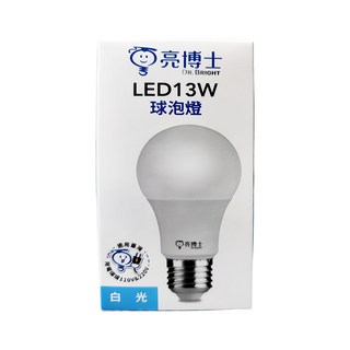 Dr.Bright 亮博士 LED 球泡燈 13W, 白光, 1個