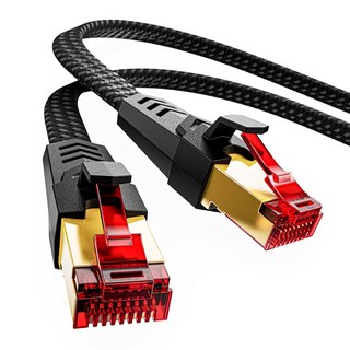 CODEWAY CAT8 扁平網路線, 1m, 紅色, 1條