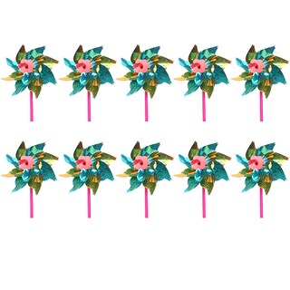 Tree 閃亮亮飛吧風車 10入, 混色, 10個